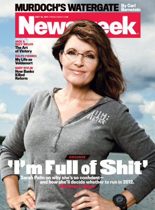 Illustration for article titled Sarah Palin Declares She Can Win on Newsweek Cover